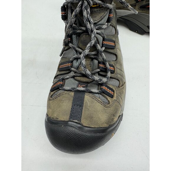 Keen Men's ASTM F2413-11 Steel Toe Utility Work Shoes Size 8 Green Black Lace Up - Picture 6 of 16